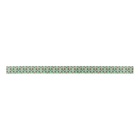 Yorkshire Terrier Portrait Satijnen Lint (Voorkant)