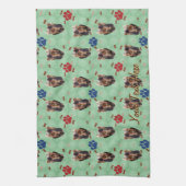 Yorkshire Terrier Portrait Theedoek (Verticaal)