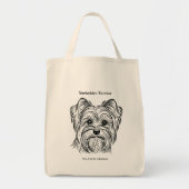 Yorkshire Terrier Portrait Tote Bag (Voorkant)