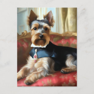 Yorkshire Terrier Portret Elegant Briefkaart