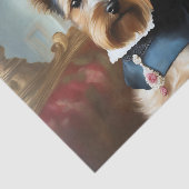 Yorkshire Terrier Portret Elegant Tissuepapier (Detail)