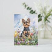 Yorkshire Terrier Postcrossing - Briefkaart (Staand voorkant)