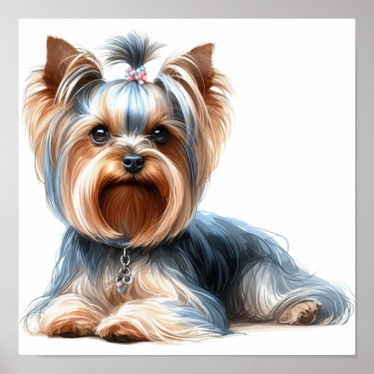 Yorkshire Terrier Poster (Voorkant)