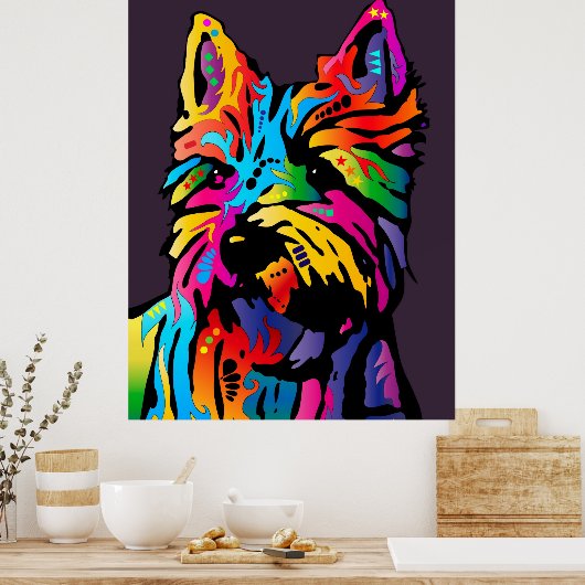 Yorkshire Terrier Poster (Keuken)
