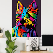 Yorkshire Terrier Poster (Thuiskantoor)