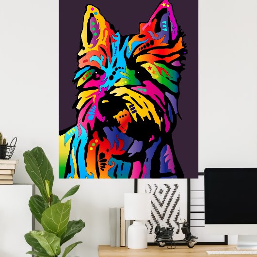 Yorkshire Terrier Poster (Thuiskantoor)