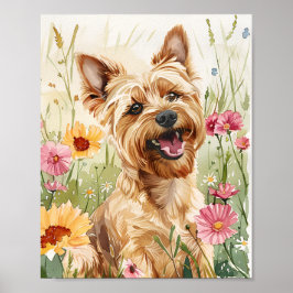 Yorkshire Terrier Poster - Schattigee Dog Wall Art