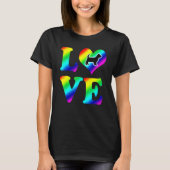 Yorkshire Terrier Pride Rainbow Love T-shirt (Voorkant)