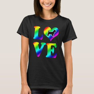 Yorkshire Terrier Pride Rainbow Love T-shirt