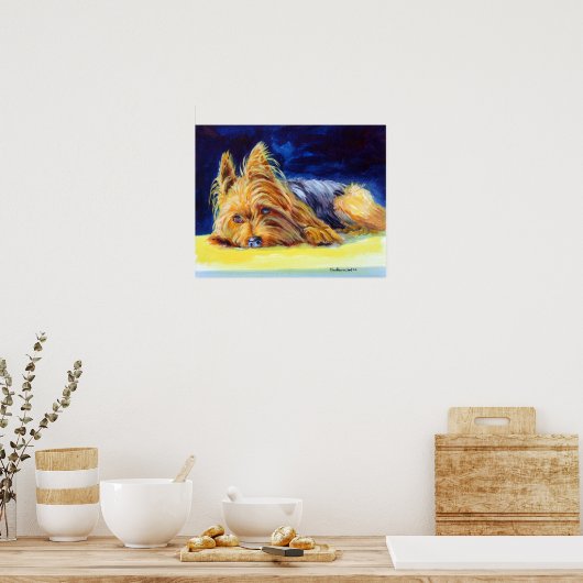 Yorkshire Terrier Print Poster (Keuken)