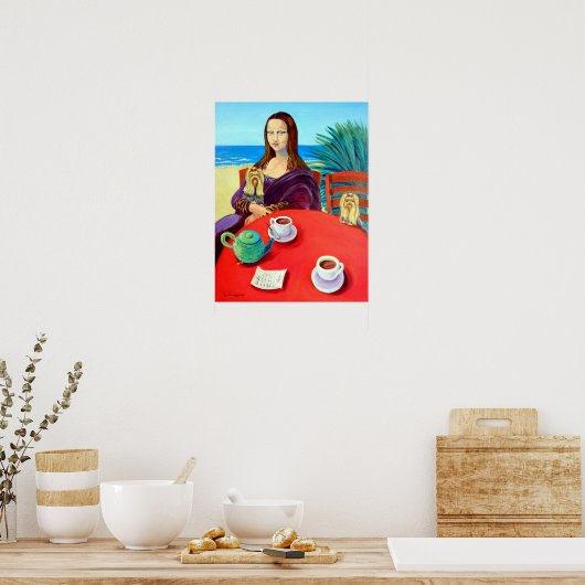 Yorkshire Terrier Print Poster (Keuken)