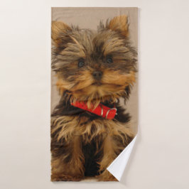 Yorkshire Terrier Puppy Badhanddoek