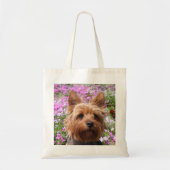 Yorkshire Terrier Puppy Dog Beach Canvas Totebag Tote Bag (Voorkant)