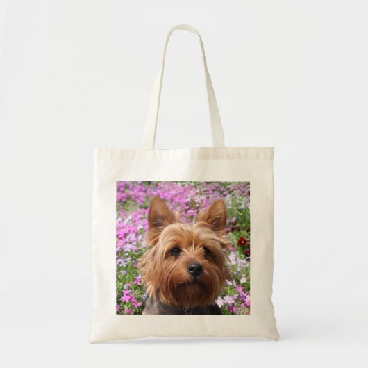 Yorkshire Terrier Puppy Dog Beach Canvas Totebag Tote Bag (Voorkant)