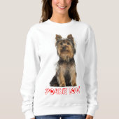 Yorkshire Terrier Puppy Dog Dames Trui (Voorkant)