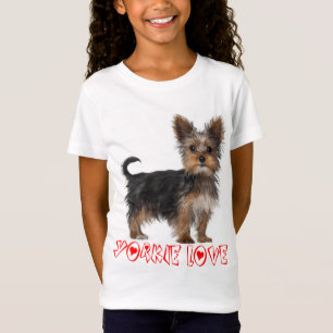 Yorkshire Terrier Puppy Dog Girls Tee Shirt