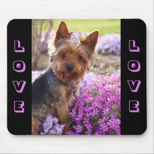 Yorkshire Terrier Puppy Dog Love Mousepad Muismat
