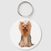 Yorkshire Terrier Puppy Dog Sleutelhanger (Voorkant)