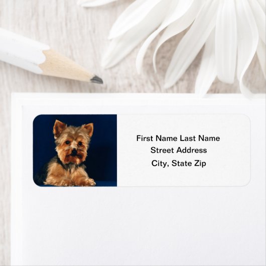 Yorkshire Terrier Puppy Etiket (Insitu)