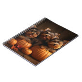 Yorkshire Terrier Puppy Herfst Delight Pompoen Notitieboek (Linkerzijde)