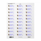Yorkshire Terrier Puppy Hond Retouradres Label (Full Sheet)