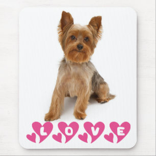 Yorkshire Terrier Puppy Hond Roze Muismat