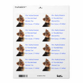 Yorkshire Terrier Puppy Naam Adres Mailing Label (Full Sheet)