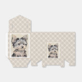 Yorkshire Terrier Puppy Painting Original Dog Art Bedankdoosjes (Uitgevouwen)