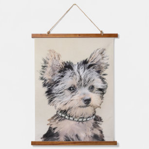 Yorkshire Terrier Puppy Painting Original Dog Art Hangend Wandkleed