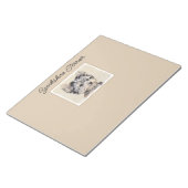 Yorkshire Terrier Puppy Painting Original Dog Art Notitieblok (Schuin)