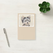Yorkshire Terrier Puppy Painting Original Dog Art Post-it® Notes (Kantoor)