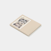 Yorkshire Terrier Puppy Painting Original Dog Art Post-it® Notes (Schuin)