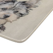 Yorkshire Terrier Puppy Painting Original Dog Art Snijplank (Hoek)