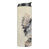 Yorkshire Terrier Puppy Painting Original Dog Art Thermosbeker (Gedraaid links)