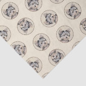 Yorkshire Terrier Puppy Painting Original Dog Art Tissuepapier (Detail)