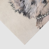 Yorkshire Terrier Puppy Painting Original Dog Art Tissuepapier (Detail)