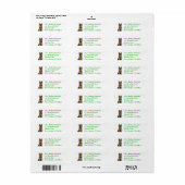 Yorkshire Terrier Puppy Retouradres Label (Full Sheet)