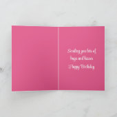 Yorkshire Terrier Puppy Roze Schattige Yorkie Verj Kaart (Binnen)