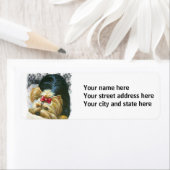 Yorkshire Terrier Puppy Spelen Etiket (Insitu)