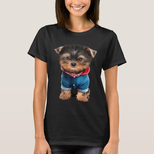 Yorkshire Terrier Puppy T-shirt (Voorkant)