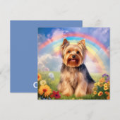 Yorkshire Terrier Rainbow Bridge Yorkie Sympathie (Voorkant / Achterkant)