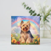 Yorkshire Terrier Rainbow Bridge Yorkie Sympathie (Staand voorkant)