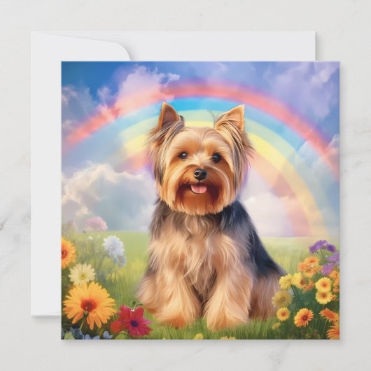 Yorkshire Terrier Rainbow Bridge Yorkie Sympathie (Voorkant)