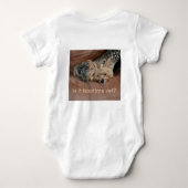 Yorkshire Terrier Ready voor een Nap Romper (Achterkant)