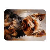 Yorkshire Terrier Realisme Kunstportret Magneet (Horizontaal)