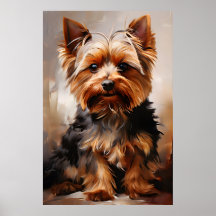 Yorkshire Terrier Realisme Kunstportret