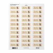 Yorkshire Terrier Retouradreslabel Etiket (Full Sheet)