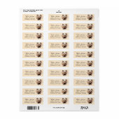 Yorkshire Terrier Retouradreslabel Etiket (Full Sheet)