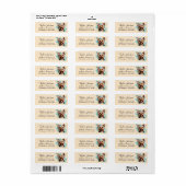 Yorkshire Terrier Retouradreslabel Etiket (Full Sheet)