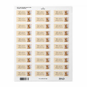 Yorkshire Terrier Retouradreslabel Etiket (Full Sheet)